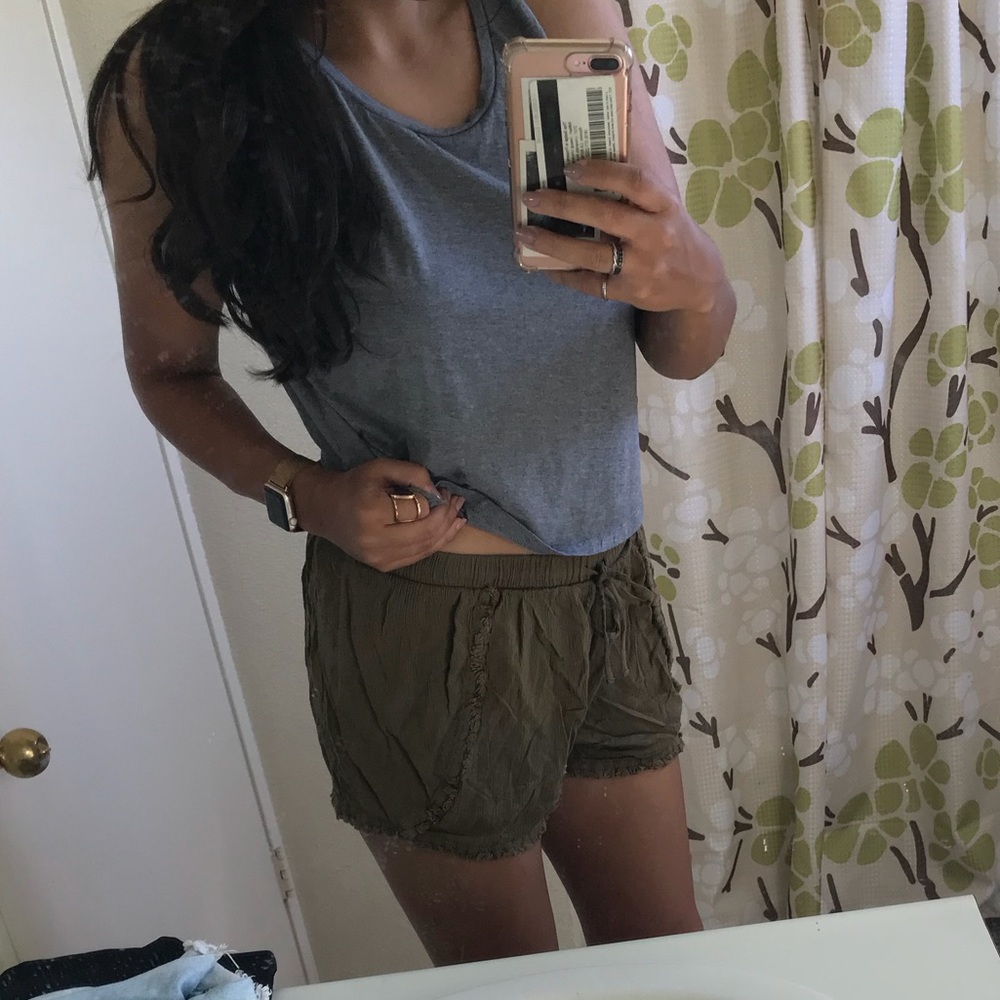 Green shorts